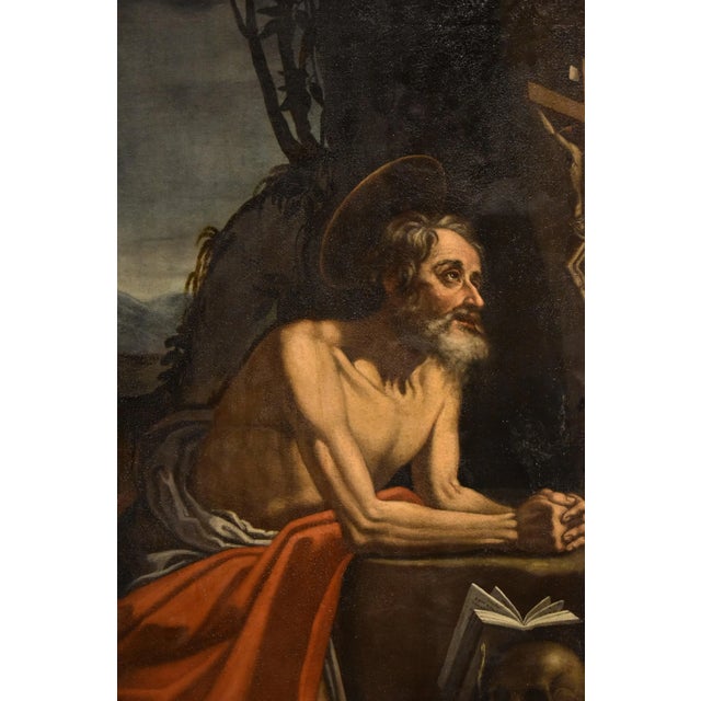Hendrick de Somer / Enrico Fiammingo, Saint Jerome, 1630, Oil on Canvas For Sale - Image 7 of 18