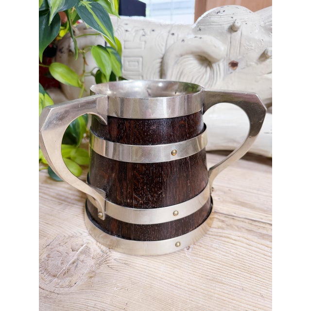 Brass 1888 English Oak & Brass Trophy Cup For Sale - Image 8 of 8