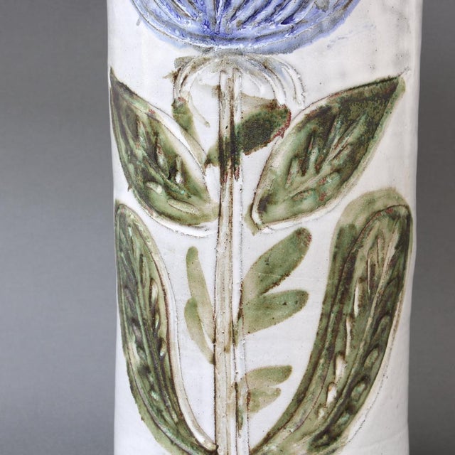 Vintage French Decorative Tall Vase by Albert Thiry, 1960s For Sale - Image 17 of 18