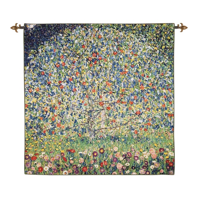 The Apple Tree Loom Woven Tapestry - 102 X 100 Cm (3'4" X 3'3") - Requires Rod Size 3 For Sale