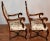 1900s Antique French Walnut Pair of Armchairs , Living Room Fireplace Chairs For Sale - Image 9 of 13