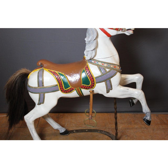 German Artist, Carving Carousel Horse, 1900, Wood For Sale - Image 8 of 17