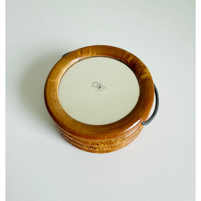 Mid-Century Modern 1940s Handmade Shaving Mirror, Finland For Sale - Image 3 of 9