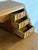 Mid-Century Modern Oak Slant-Front Bureau Writing Desk With Storage Mid-Century Modern 1970s For Sale - Image 3 of 11