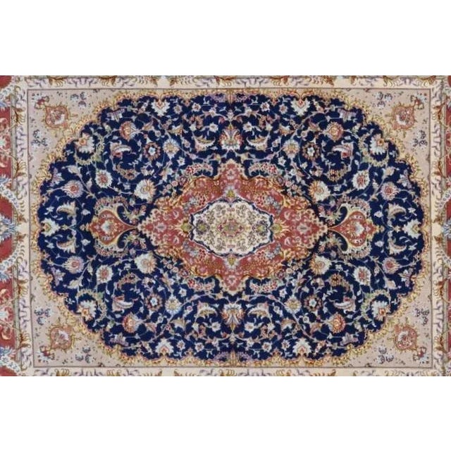 1980s 1980s Royal Tabriz Rug, 5'2" X 6'7" For Sale - Image 5 of 11