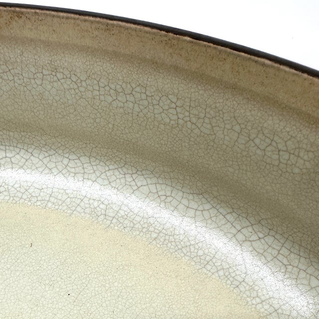 Huge Dark Brown Fluted Flamestone Casserole Dish by Dansk Denmark For Sale - Image 11 of 11