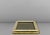 Square dish made entirely of solid brass with smoked mirrored glass inside, Very good condition of the smoked glass,...