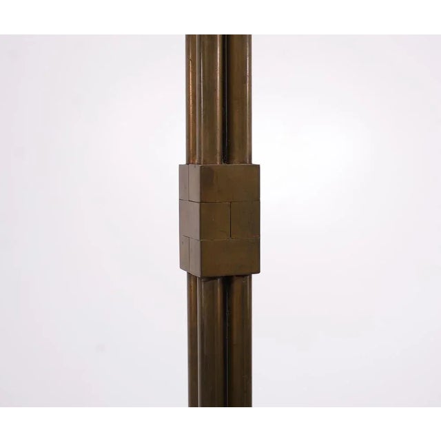 Metal Belgian Bronze Floor Lamp by Deknudt, 1976 For Sale - Image 7 of 9