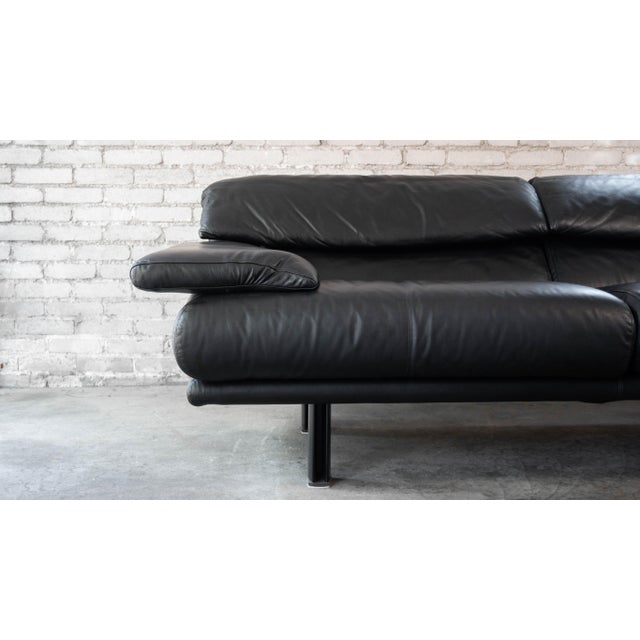 Postmodern 1980s Postmodern Leather Alanda Sofa by Paolo Piva for B&b Italia For Sale - Image 3 of 18