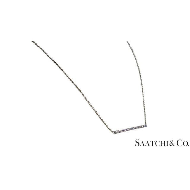 Early 21st Century 14k (585) White Gold - Natural VVS Diamond: Stunning Pendant With Chain For Sale - Image 5 of 9