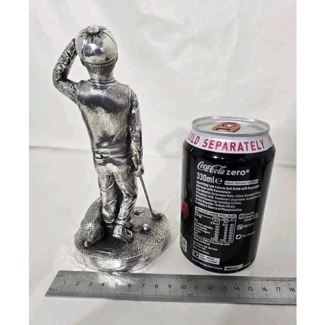 English Silver Golfer Sculpture, 1997 For Sale - Image 18 of 18