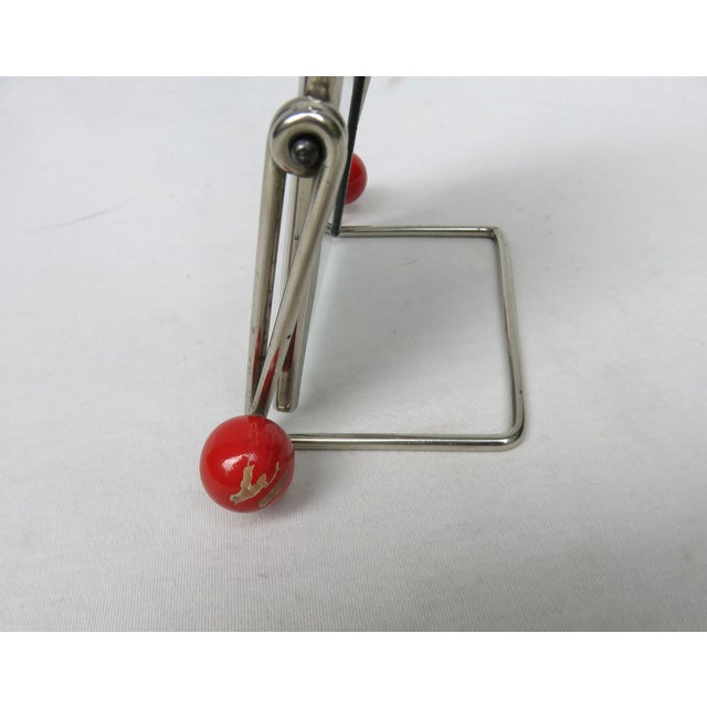 Bauhaus Nickel-Plated Picture in Wood, 1920s For Sale - Image 9 of 15