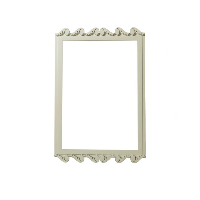 Contemporary Fleur Home Garden District Laurel Rectangle Mirror in Mizzle, 30x40 For Sale - Image 3 of 3