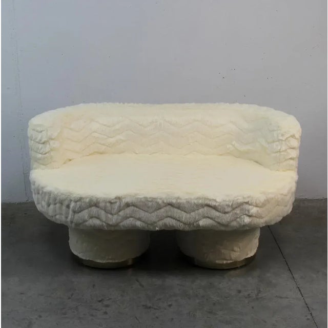 Cream Little Sofa in Stuffed Animal, 1970s For Sale - Image 8 of 8
