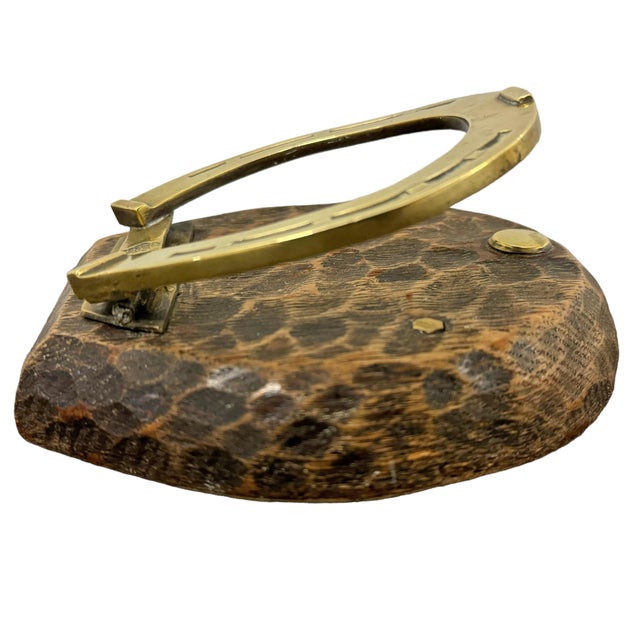 Early 20th Century English Brass Horseshoe Clip on Custom Mount For Sale - Image 9 of 11