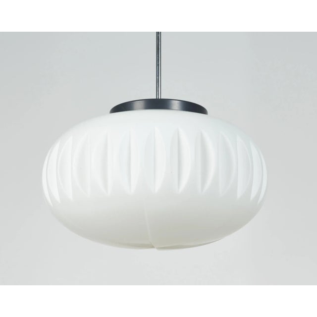 Mid-Century Modern Opaline Glass Lamp from Napako, 1960s For Sale - Image 3 of 8