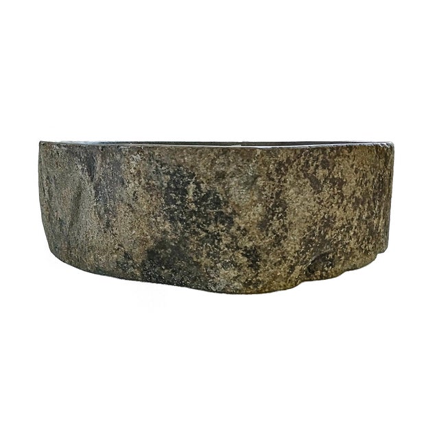 Polished Stone Bowl From Indonesia, Organic Modern Design For Sale - Image 12 of 18