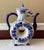 Rustic European Vintage Gzhel Porcelain Donut Teapot – Blue & White – 14½” Tall For Sale - Image 3 of 11