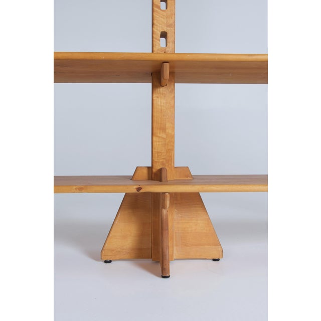 Free-Standing Bookshelf in Elm, 1990s For Sale - Image 6 of 11