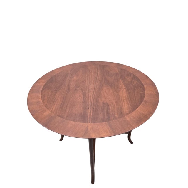 MCM Widdicomb Walnut Occasional Tables by t.h. Robsjohn-Gibbings – Pair For Sale In Chicago - Image 6 of 11