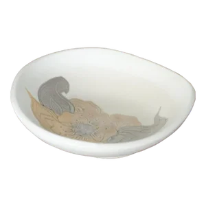 Vintage Sascha Sasha Brastoff Metalic Glazed Trinket Bowl