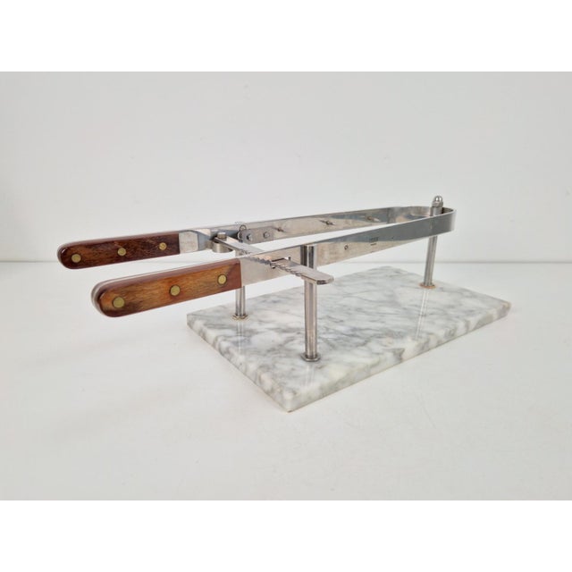 Vintage Ham Holder with Marble Base from Fisher, France, 1970s For Sale - Image 10 of 10