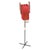 Italian Floor Lamp in Metal, Rattan, Brass and Red Acrylic attributed to Dal Vera, 1950s For Sale - Image 17 of 17