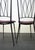 Black French Black Lacquered Chairs, 1950s, Set of 4 For Sale - Image 8 of 10