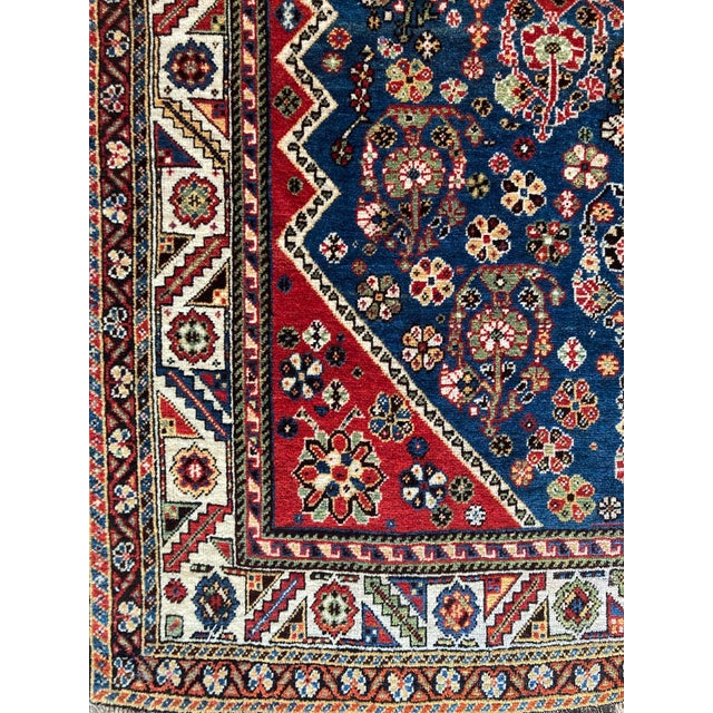 Antique Qashqai Rug, 1890s For Sale - Image 6 of 18