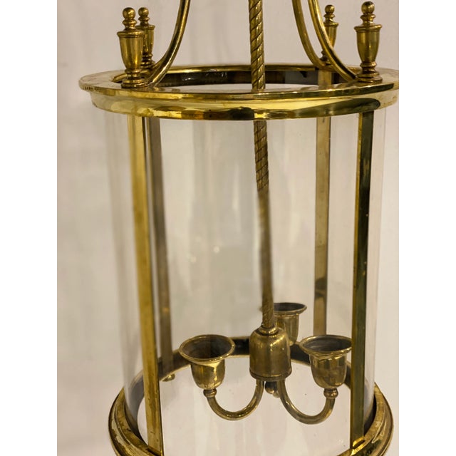 1920s 1920s English Gilt Bronze Lantern For Sale - Image 5 of 7
