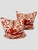 Textile Scalamandré Chi'en Dragon Persimmon Pillows- A Pair For Sale - Image 7 of 9
