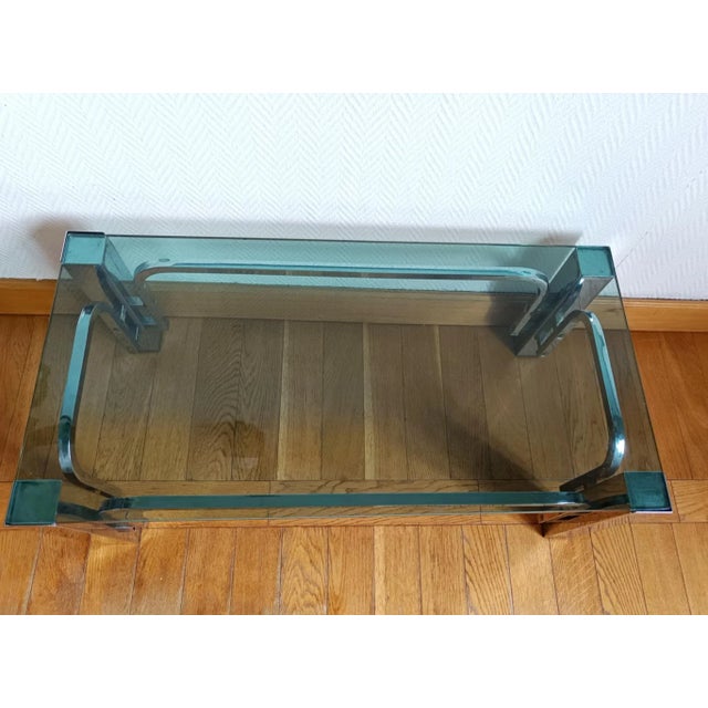 Vintage Chrome Metal Coffee Table, 1970s For Sale - Image 9 of 14