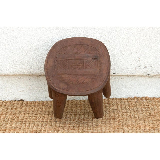 Wood African Nupe Small Table For Sale - Image 7 of 8