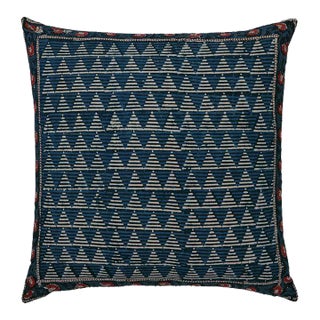 Carnation-Delta Indigo/Brick Red Reversible Euro Sham For Sale