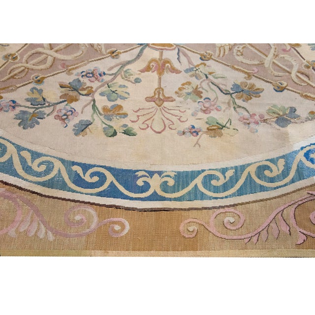 Beige Early 20th Century Aubusson Rug For Sale - Image 8 of 13