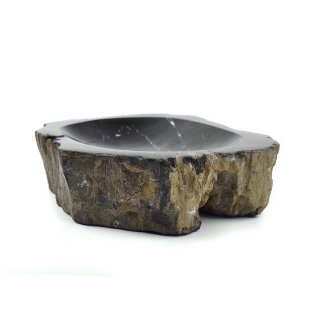 Stone Natural Solid Stone Pocket Change Catchall Valet Dish For Sale - Image 7 of 8