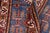 Textile Rustic Super Kazak Blue/Beige Wool Runner Rug- 2'8'' X 10'6'' For Sale - Image 7 of 10