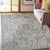 6x9 Unique Comfortable Blue Traditional Medallion Hand Knotted Wool Carpet Rug For Sale In New York - Image 6 of 7