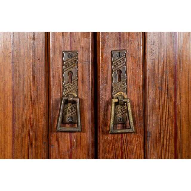 19th Century English Pine Christopher Wardrobe For Sale - Image 10 of 18
