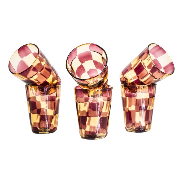 Ribes Collectable Murano Glasses by Mariana Iskra, 2004, Set of 6 For Sale