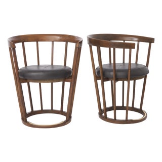 Mid-Century Modern German Beech Wood Dining Chairs in Black Faux Leather, 1970s, Set of 4 For Sale