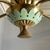 Gold Mid-Century Modern Italian Chandelier in Glass and Green Metal, 1950s For Sale - Image 8 of 16