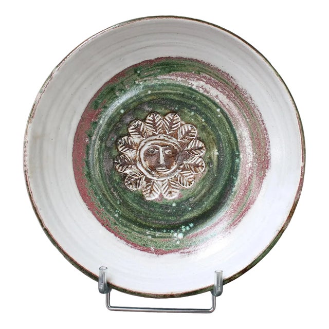 Mid-Century French Decorative Platter by Albert Thiry, 1960s For Sale