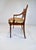 1990s Mahogany Sheraton Style Caned Settee With Floral Silk Cushion, 1990s For Sale - Image 5 of 14