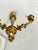 Louis XV Cast Brass Three-Light Chandelier, France, 1940s For Sale - Image 6 of 16