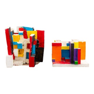 Domenick Capobianco Mixed Media Sculptures, 2 For Sale