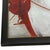 White Mid-Century Diminutive Reverse Painted Glass Equestrian Portrait, Modernist Folk Art For Sale - Image 8 of 10