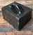 This striking vintage slab-built studio pottery box is an exceptional example of modern ceramic art, showcasing a bold,...