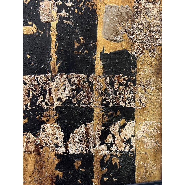 Gold Apprehensive No. 1 - Original Abstract Painting by J. Kent Martin For Sale - Image 8 of 10