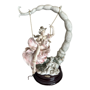 Vintage 1993 Florence Giuseppe Armani "Summertime" Woman on a Swing Sculpture 485c